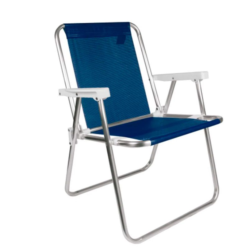 SILLA ALTA ALUMINIO SANNET AZUL MARINO